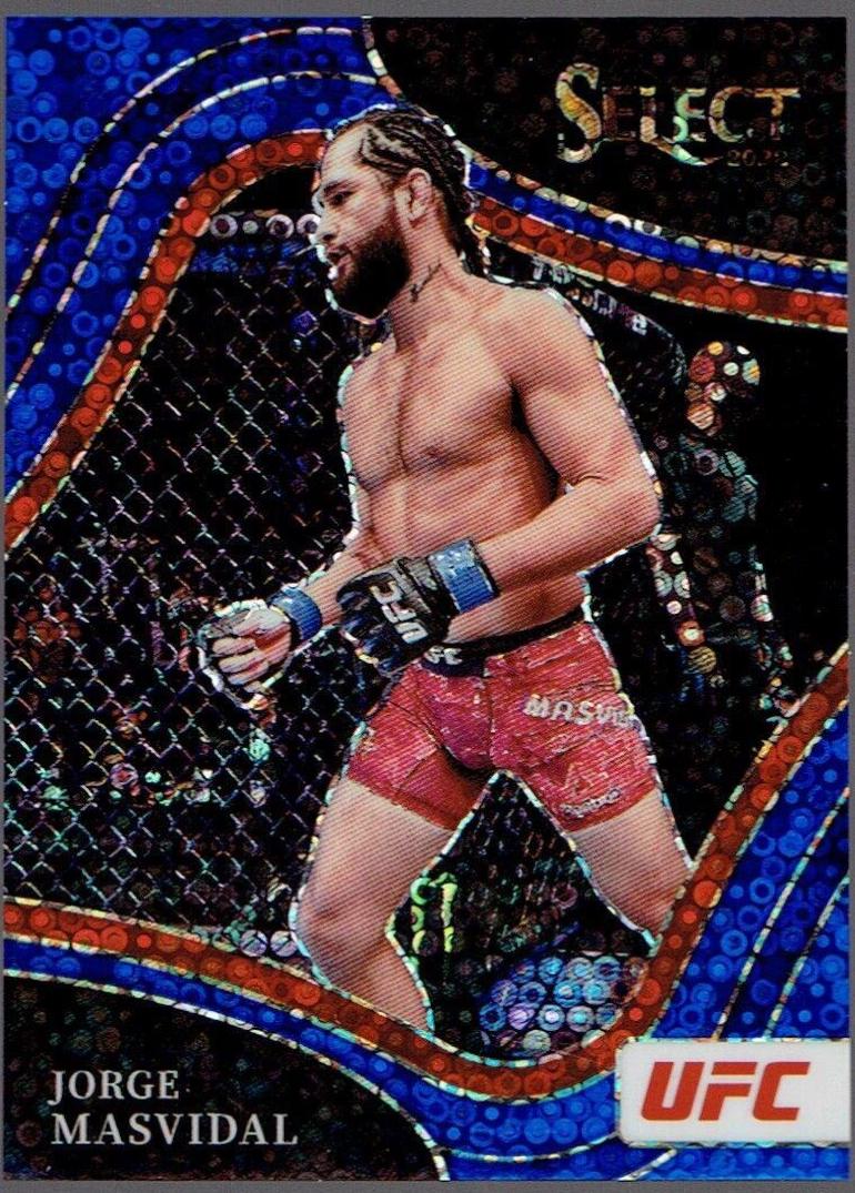 Jorge Masvidal 2022 Panini Select UFC Octagonside #257 Blue Disco