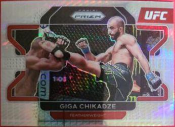 Giga Chikadze 2022 Panini Prizm UFC Base #71 Hyper