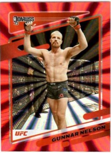 Gunnar Nelson 2022 Panini Donruss UFC Base #175 Laser