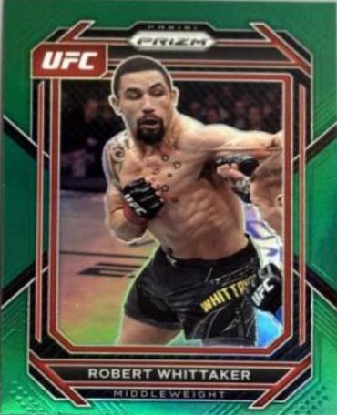 Robert Whittaker 2023 Panini Prizm UFC Base #126 Green