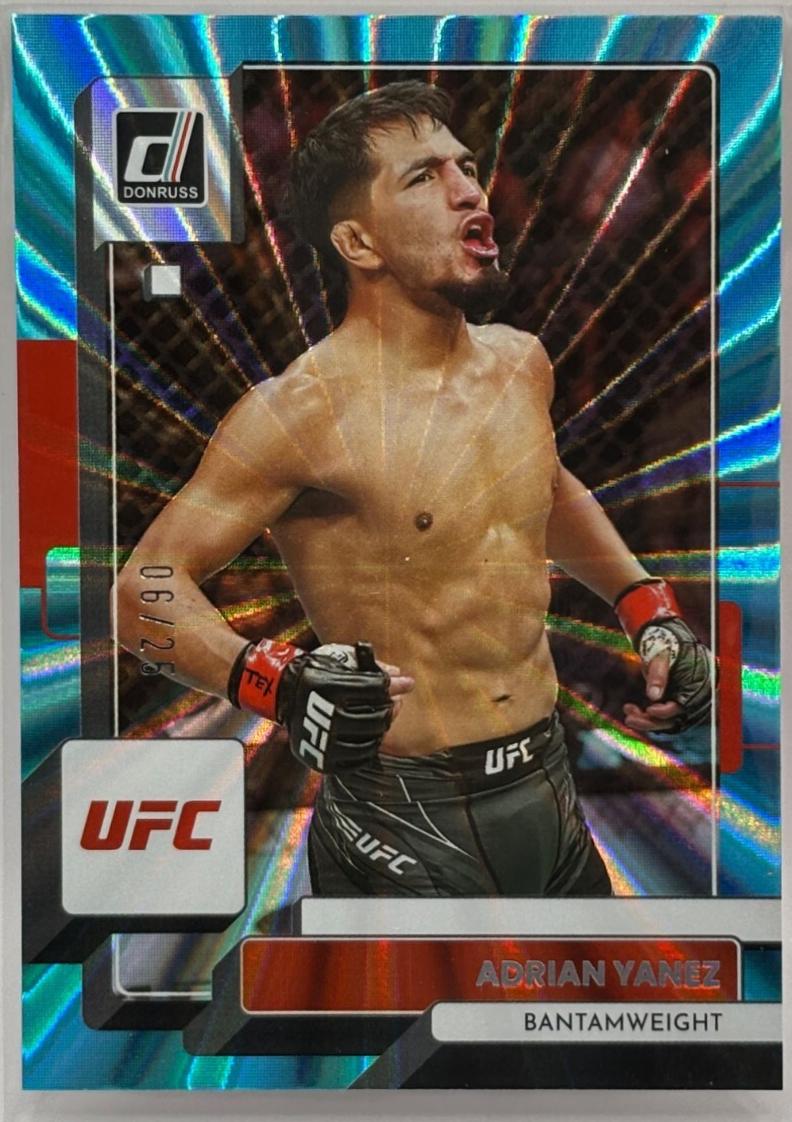 Adrian Yanez 2023 Panini Donruss UFC Base #16 Teal Laser