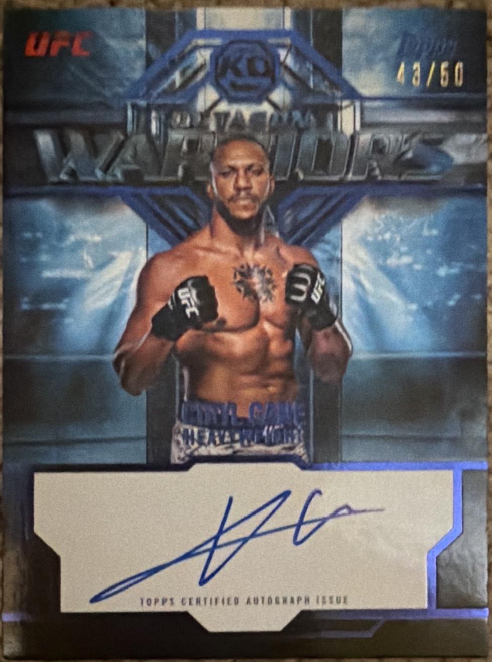 Ciryl Gane 2026 Topps Knockout UFC Octagon Warriors #OWS-CG Blue