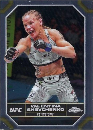 Valentina Shevchenko 2024 Topps Chrome UFC Base #190 Superfractor