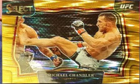 Michael Chandler 2022 Panini Select UFC Octagonside #217 Gold Flash