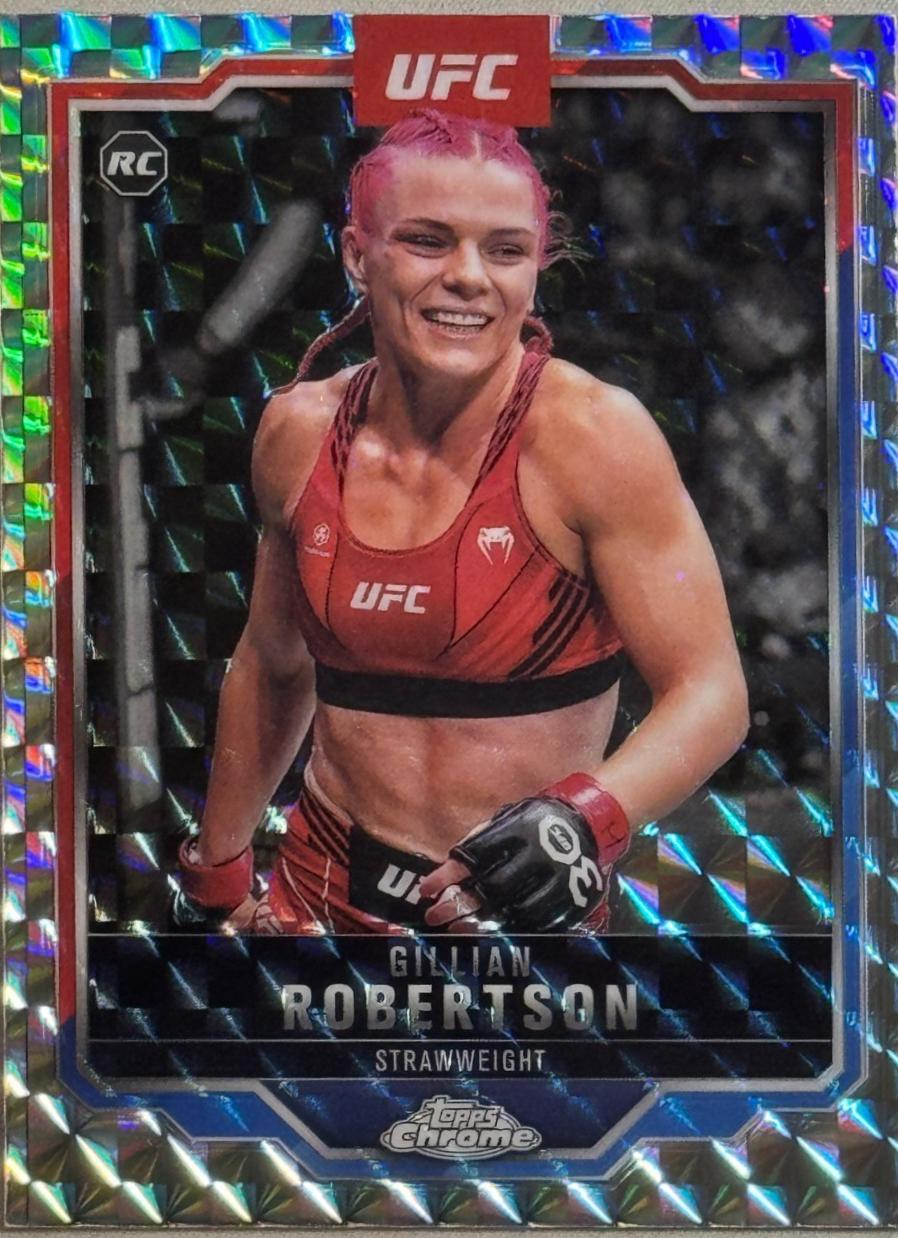 Gillian Robertson 2025 Topps Chrome UFC Base #158 Geometric Refractor