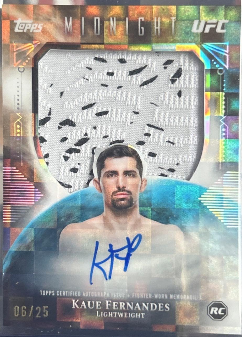 Kaue Fernandes 2026 Topps Midnight UFC Rookie Relic Autographs #RRA-KF Moonrise