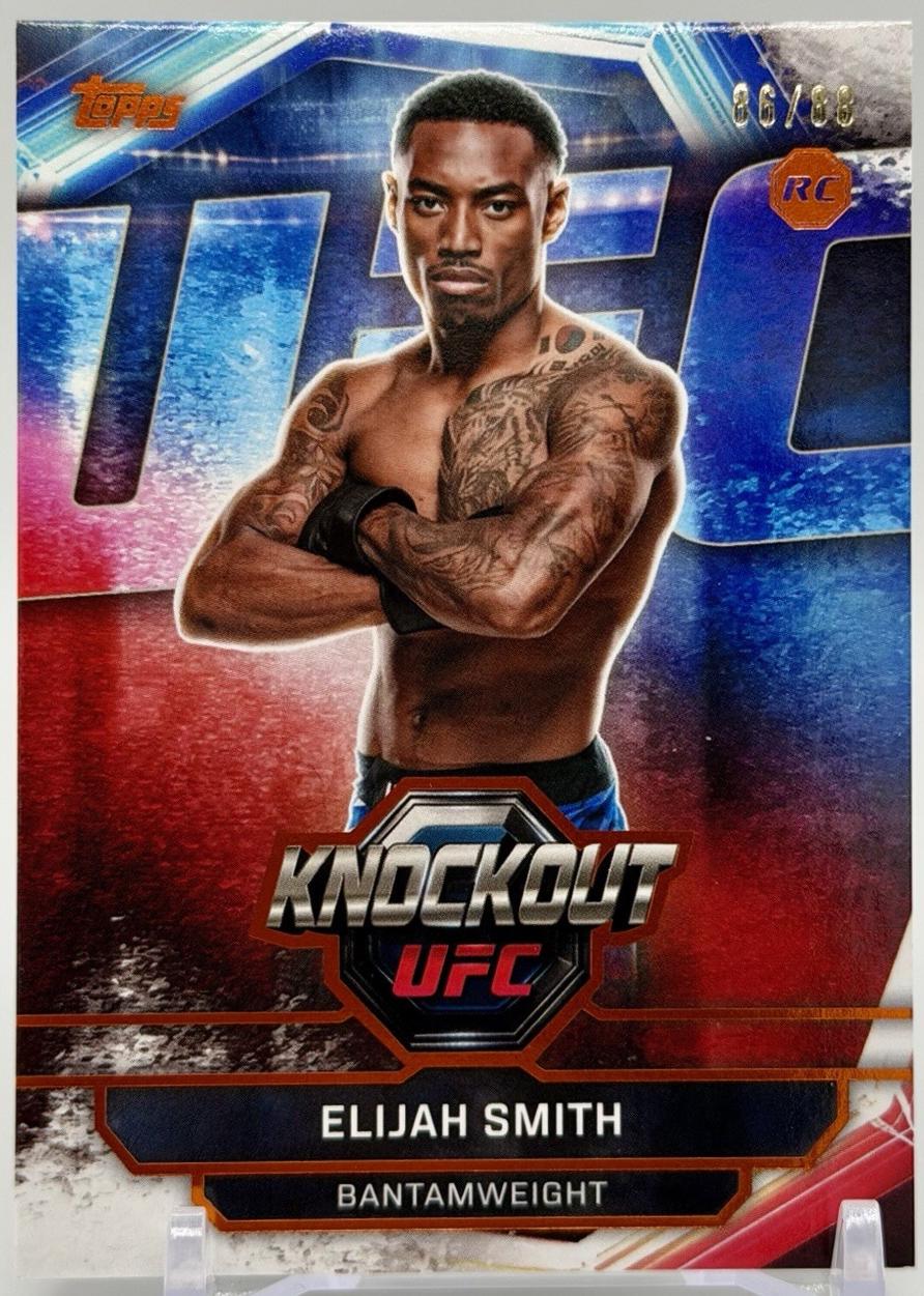Elijah Smith 2026 Topps Knockout UFC Base #98 Orange