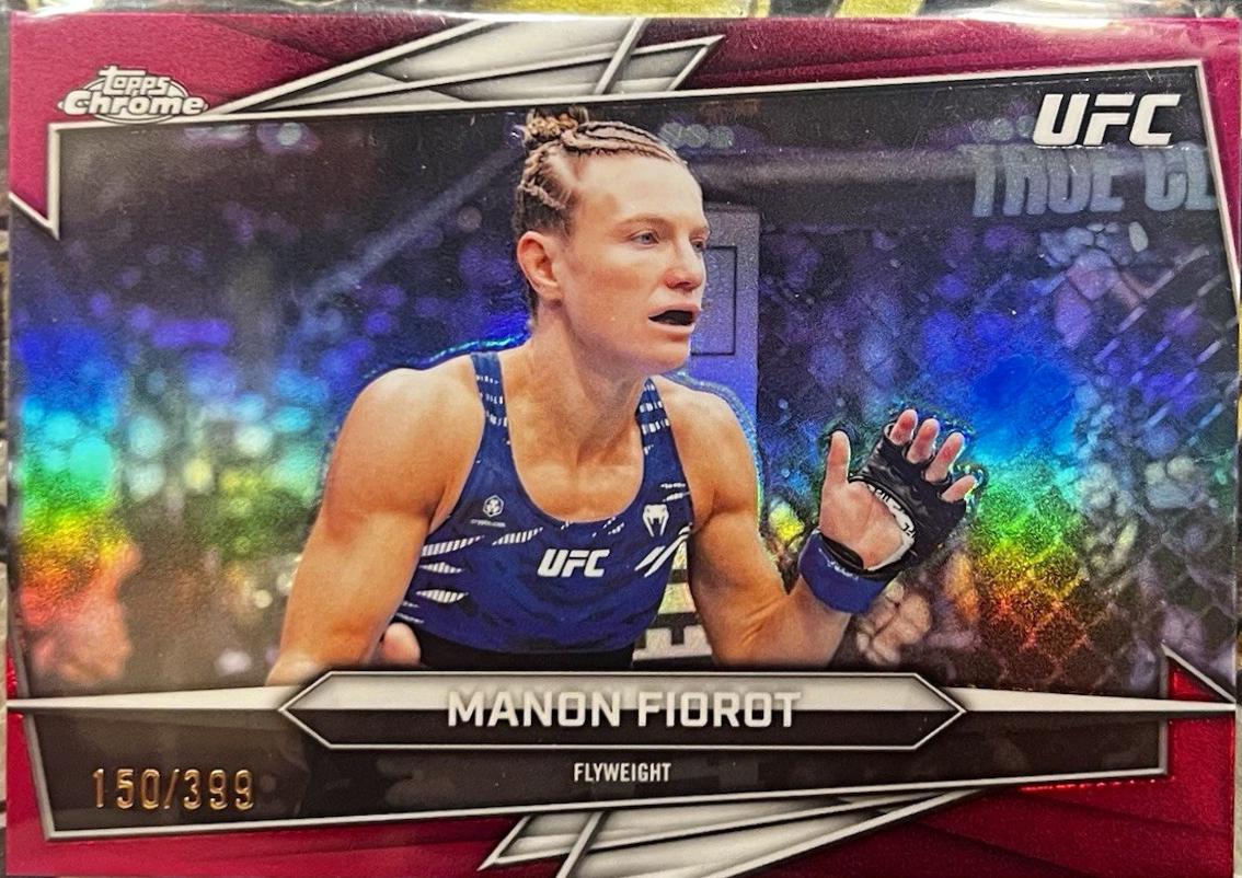 Manon Fiorot 2026 Topps Chrome UFC Base #70 Magenta Refractor