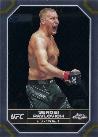 Sergei Pavlovich 2024 Topps Chrome UFC Base #175 Superfractor