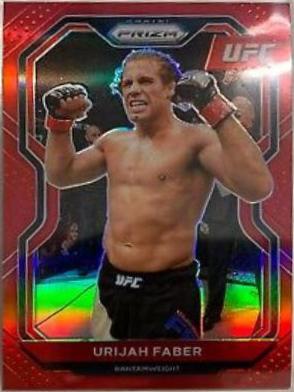 Urijah Faber 2021 Panini Prizm UFC Base #43 Red