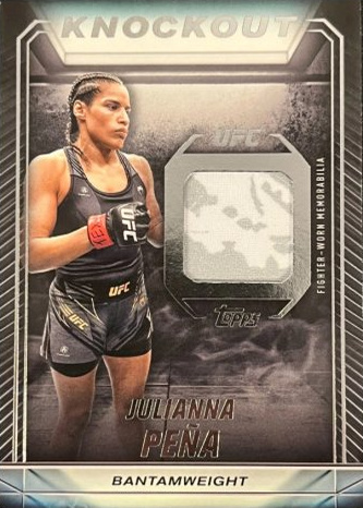 Julianna Peña 2024 Topps Knockout UFC Knockout Relics #KR-JP Gold
