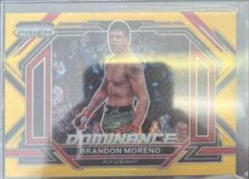 Brandon Moreno 2023 Panini Prizm UFC Dominance #10 Gold