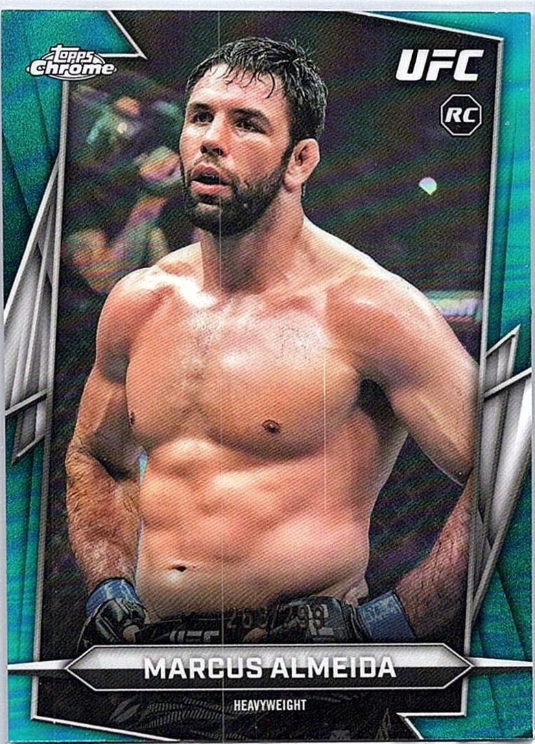 Marcus Almeida 2026 Topps Chrome UFC Base #61 Aqua Refractor