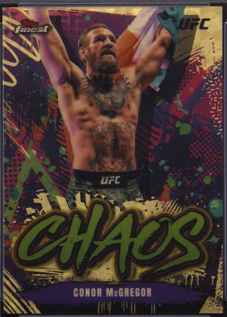 Conor McGregor 2024 Topps Finest UFC Chaos #CHA-22 Superfractor