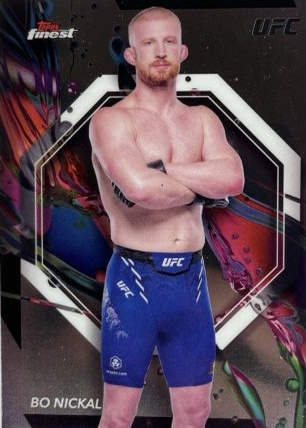 Bo Nickal 2024 Topps Finest UFC Base Common #95 Superfractor
