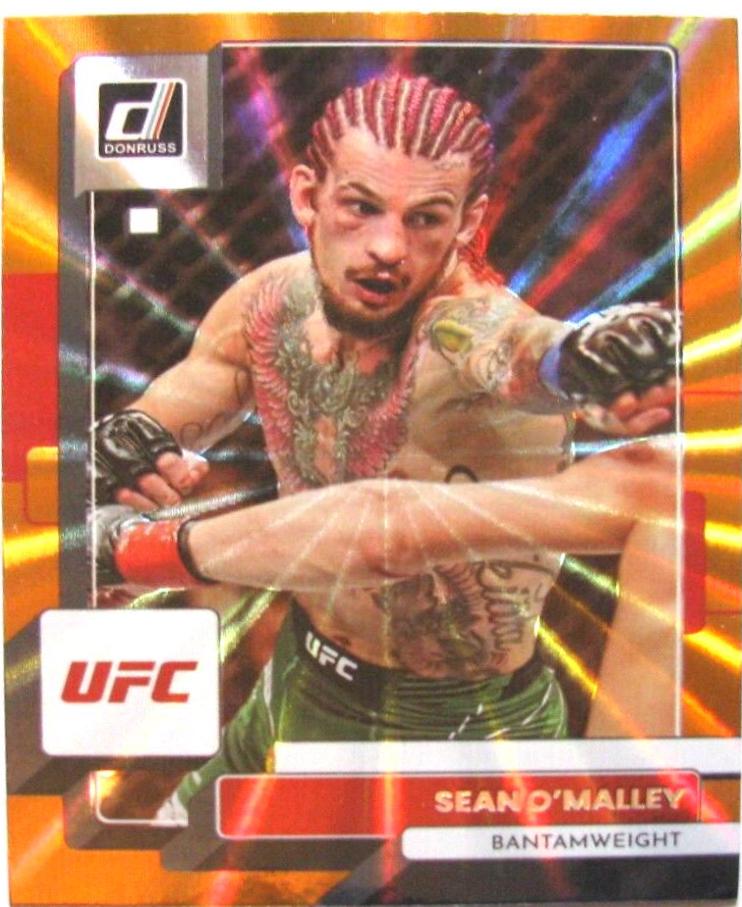 Sean O'Malley 2023 Panini Donruss UFC Base #59 Orange Laser
