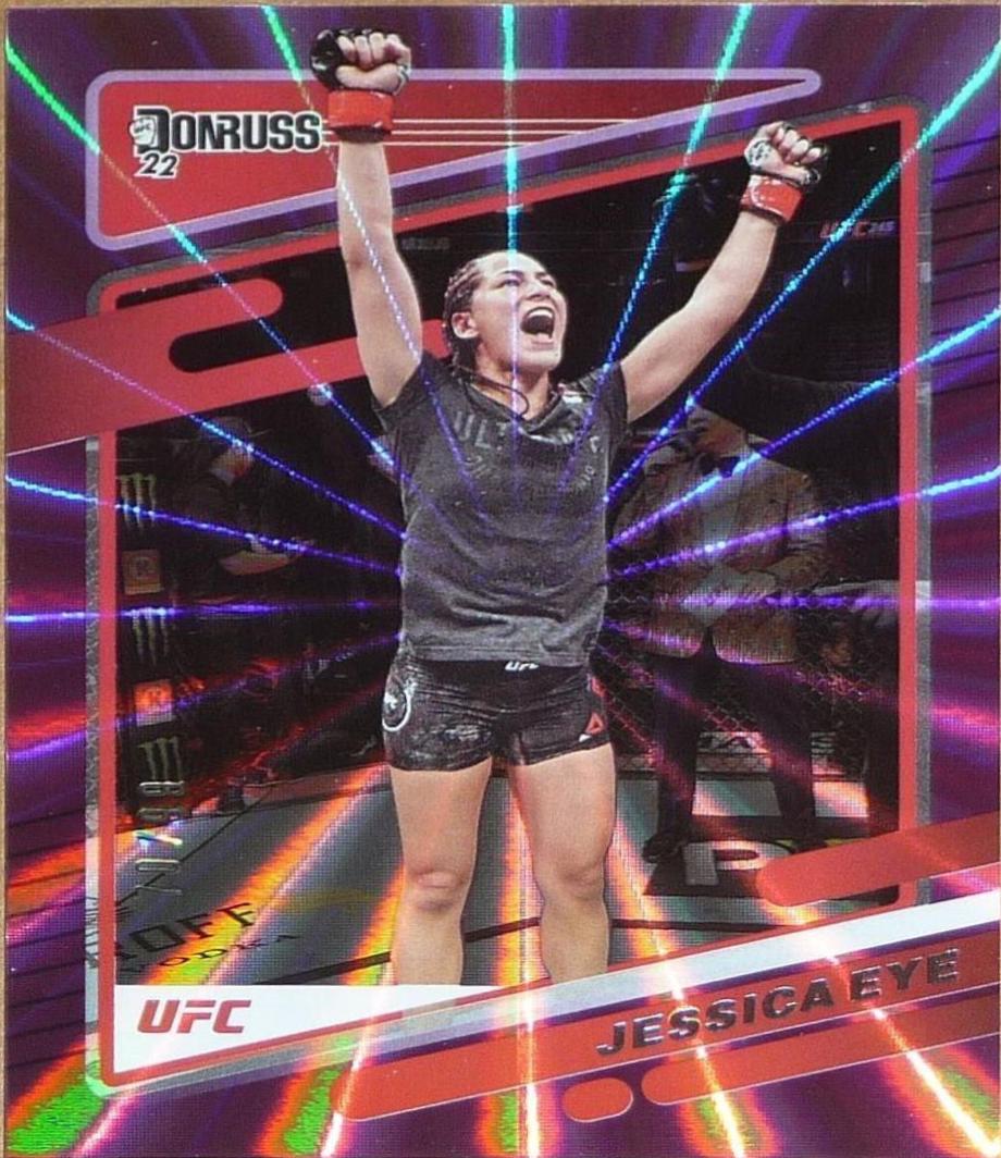 Jessica Eye 2022 Panini Donruss UFC Base #185 Purple Laser