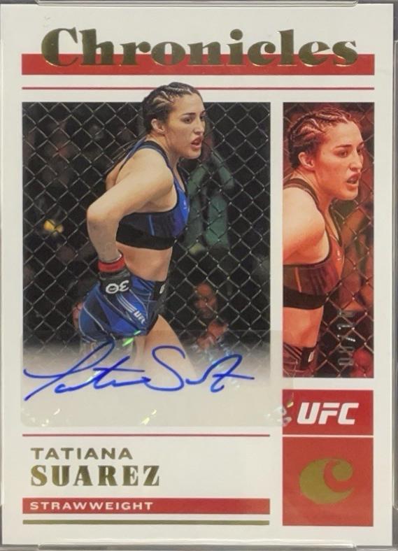 Tatiana Suarez 2023 Panini Chronicles UFC Chronicles Signatures #25 Gold