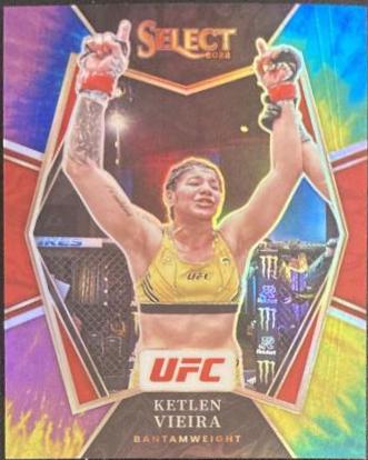 Ketlen Vieira 2022 Panini Select UFC Premier Level #176 Tie Dye