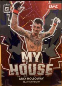 Max Holloway 2023 Panini Donruss Optic UFC My House #3 Purple Velocity