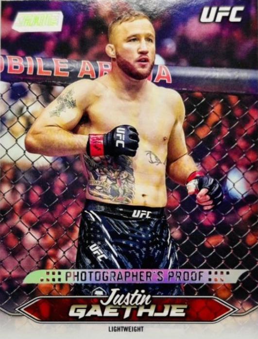 Justin Gaethje 2025 Topps Stadium Club UFC Base #155 Photographer's Proof