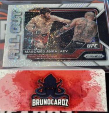 Magomed Ankalaev 2023 Panini Prizm UFC All Out #1 White Sparkle