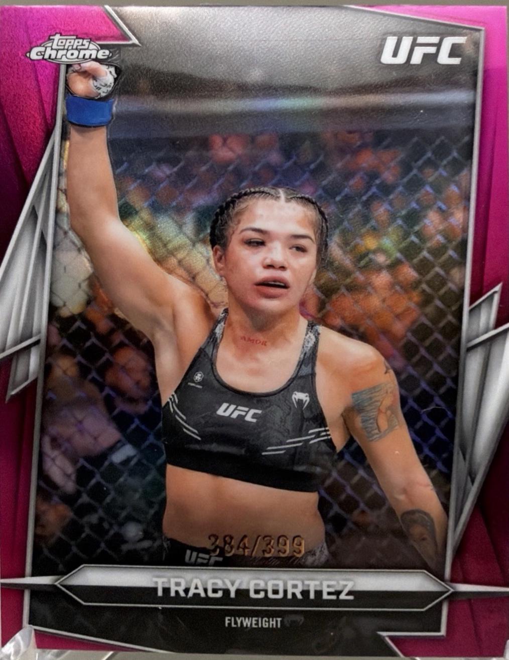 Tracy Cortez 2026 Topps Chrome UFC Base #58 Magenta Refractor