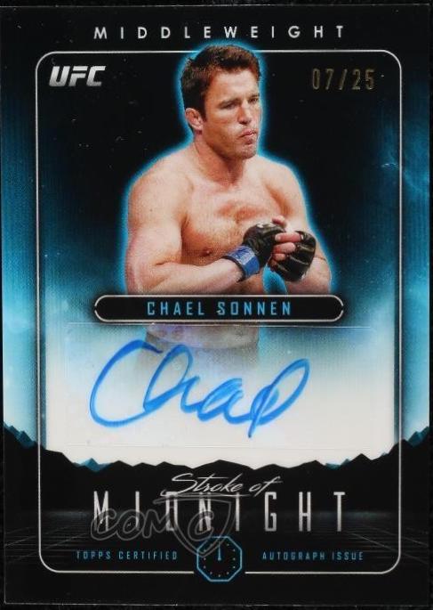 Chael Sonnen 2024 Topps Midnight UFC Stroke of Midnight Autographs #SMA-CSN Moonrise