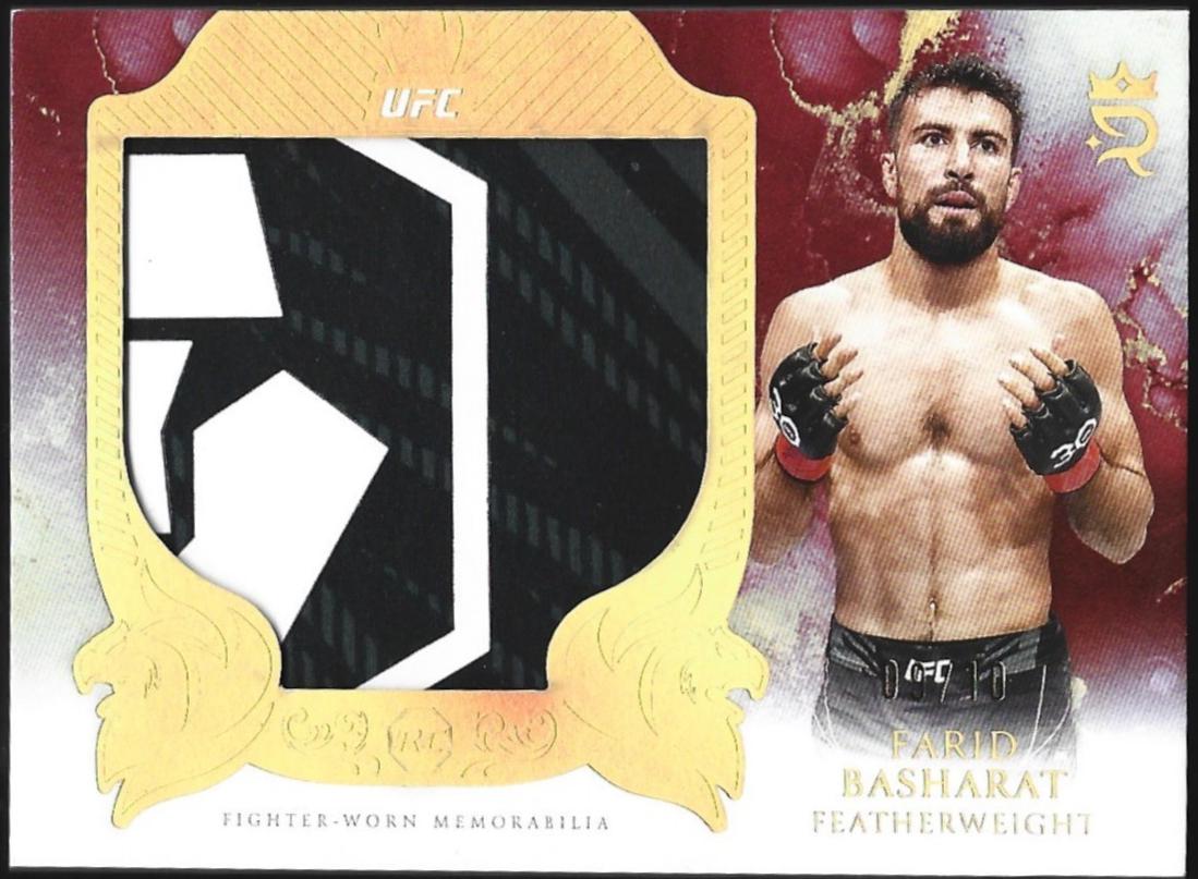 Farid Basharat 2025 Topps Royalty UFC Rookie Jumbo Relics #RJR-FB Gold