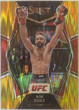 Rob Font 2022 Panini Select UFC Premier Level #122 Gold Flash