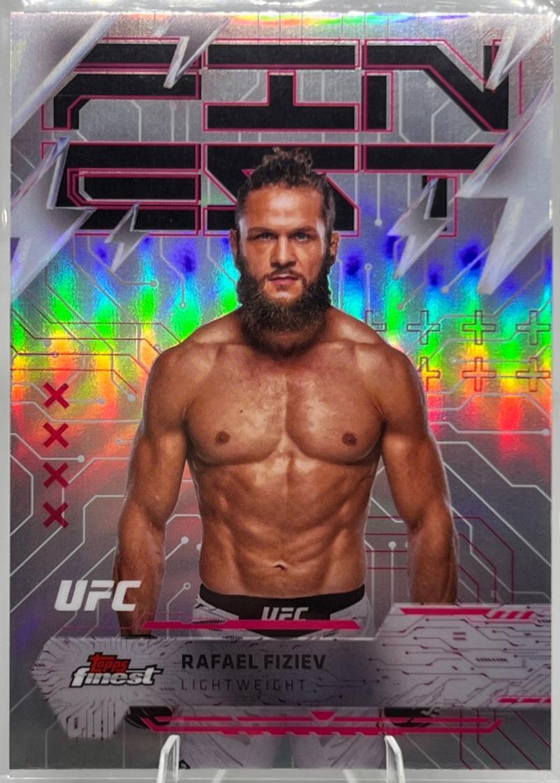 Rafael Fiziev 2025 Topps Finest UFC Base Rare #286 Refractor