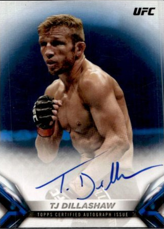 TJ Dillashaw 2018 Topps UFC Knockout Knockoutautographs #KA-TD Green
