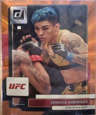 Jessica Andrade 2023 Panini Donruss UFC Base #192 Orange Laser
