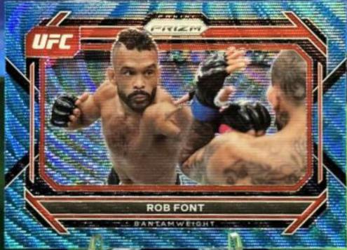 Rob Font 2023 Panini Prizm UFC Base #21 Blue Wave