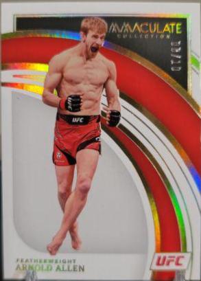 Arnold Allen 2022 Panini Immaculate UFC Base #99 Gold