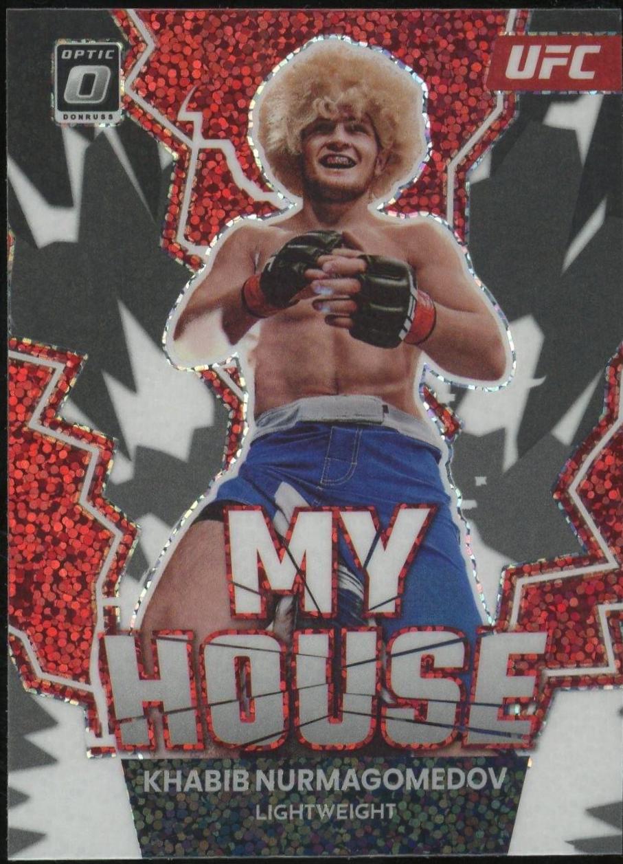 Khabib Nurmagomedov 2023 Panini Donruss Optic UFC My House #2 White Sparkle