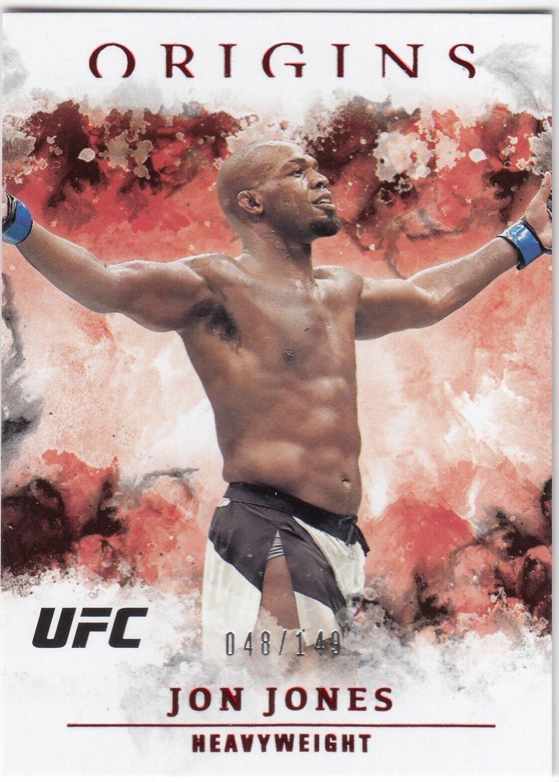Jon Jones 2021 Panini Chronicles UFC Base Origins #33 Red