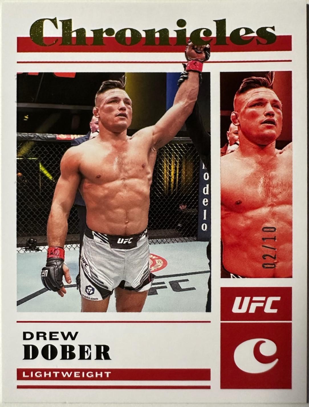 Drew Dober 2023 Panini Chronicles UFC Base Chronicles #7 Gold