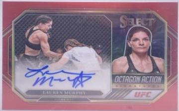 Lauren Murphy 2023 Panini Select UFC Octagon Action Signatures #15 Black