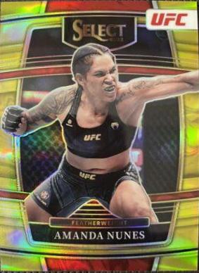 Amanda Nunes 2022 Panini Select UFC Concourse #97 Gold