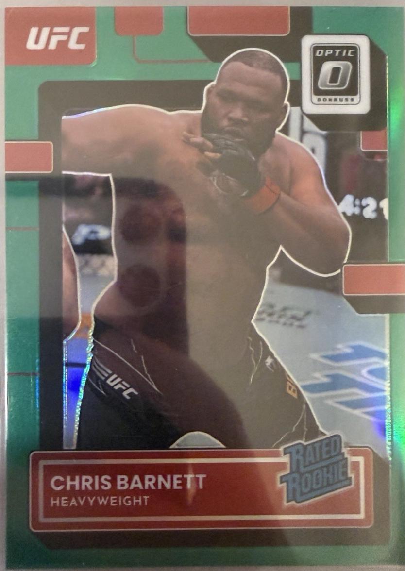 Chris Barnett 2023 Panini Donruss Optic UFC Base #112 Green