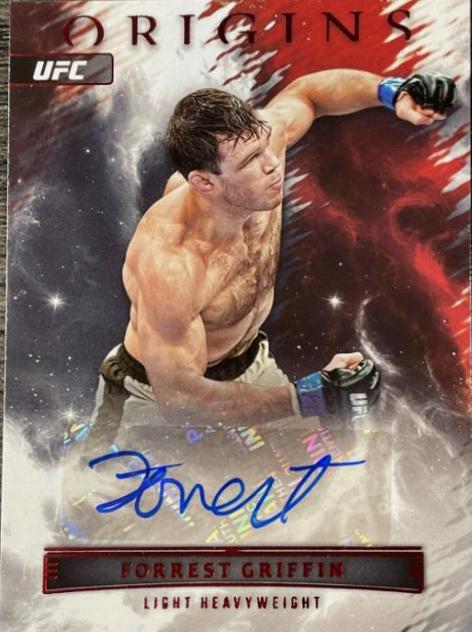 Forrest Griffin 2023 Panini Chronicles UFC Origins Autographs #16 Red