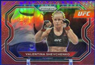 Valentina Shevchenko 2021 Panini Prizm UFC Base #139 Red