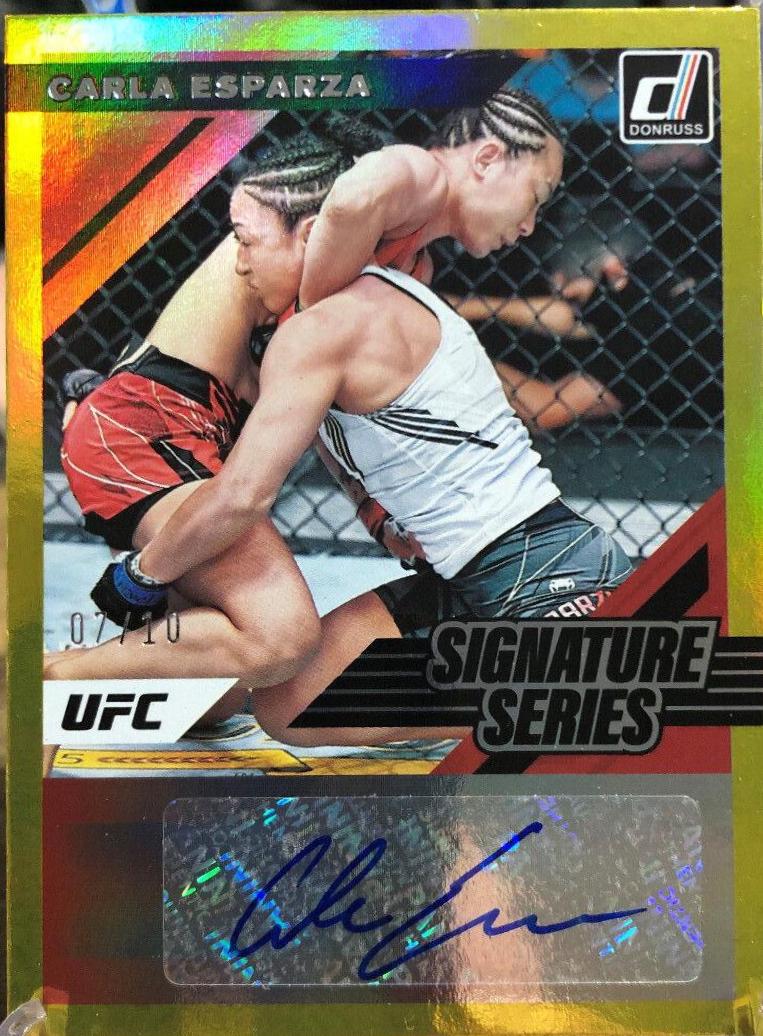 Carla Esparza 2022 Panini Donruss UFC Signature Series #56 Gold