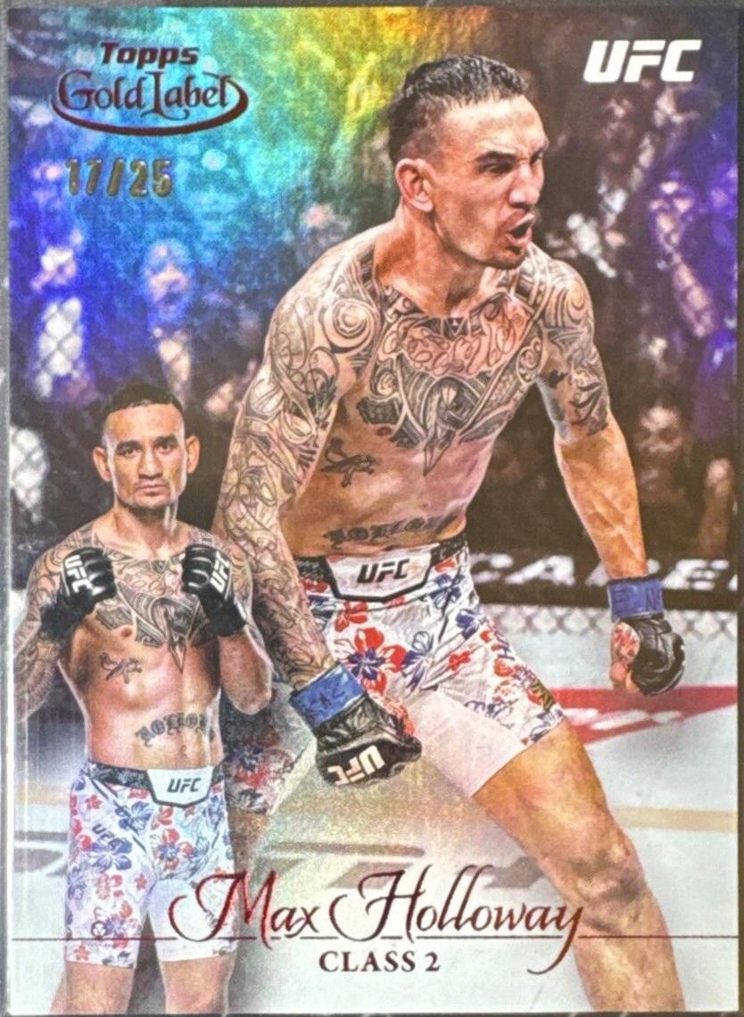 Max Holloway 2024 Topps Gold Label UFC Base Class II #58 Red