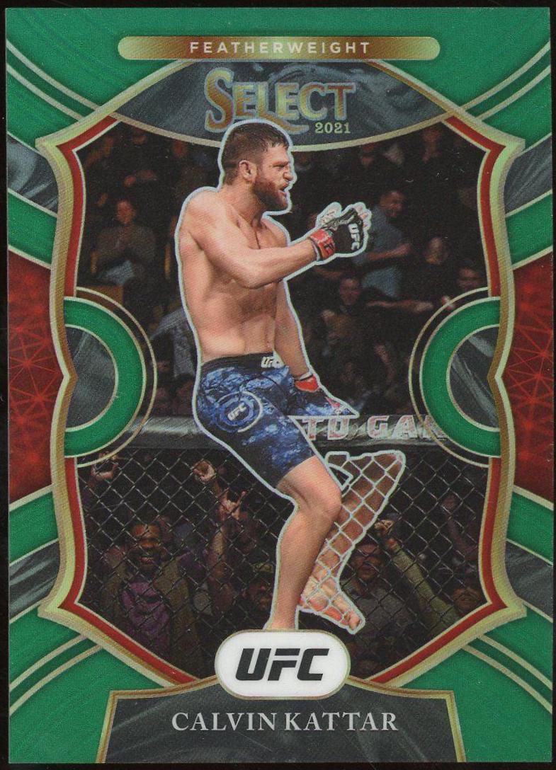 Calvin Kattar 2021 Panini Select UFC Concourse #38 Green