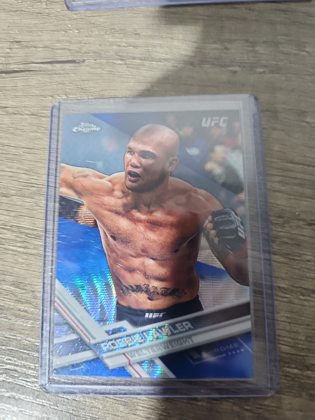 Robbie Lawler 2017 Topps Chrome UFC Base #16 Blue Wave