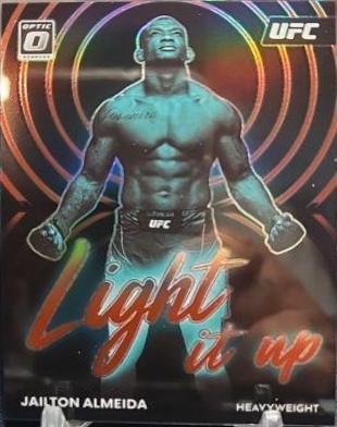 Jailton Almeida 2023 Panini Donruss Optic UFC Light It Up #9 Red