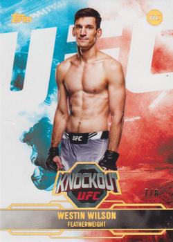 Westin Wilson 2025 Topps Knockout UFC Base #33 Holo Gold