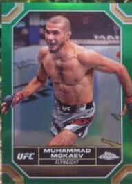 Muhammad Mokaev 2024 Topps Chrome UFC Base #144 Green Refractor